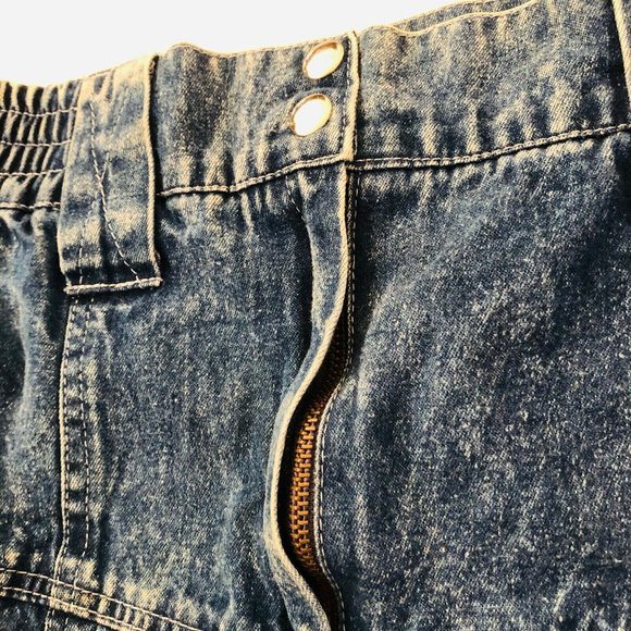 Vintage 1980's Jazzino Stonewash Rocker Chic Skirt - Picture 9 of 10